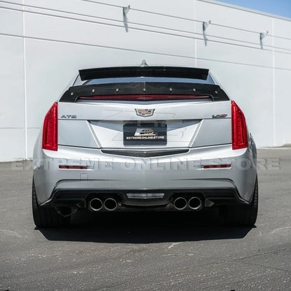 2013-18 Cadillac ATS ATS-V Sedan DRY CARBON FIBER Rear Trunk Applique Insert Trim