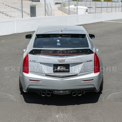 2013-18 Cadillac ATS ATS-V Sedan DRY CARBON FIBER Rear Trunk Applique Insert Trim