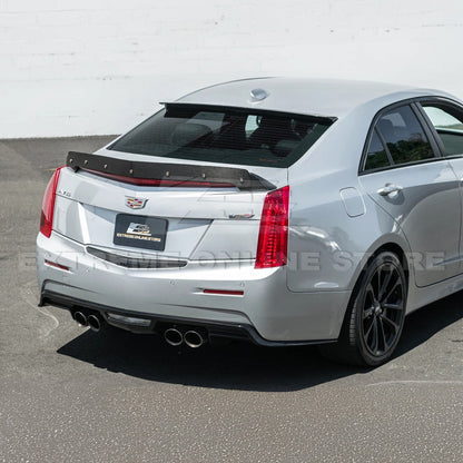2013-18 Cadillac ATS ATS-V Sedan DRY CARBON FIBER Rear Trunk Applique Insert Trim