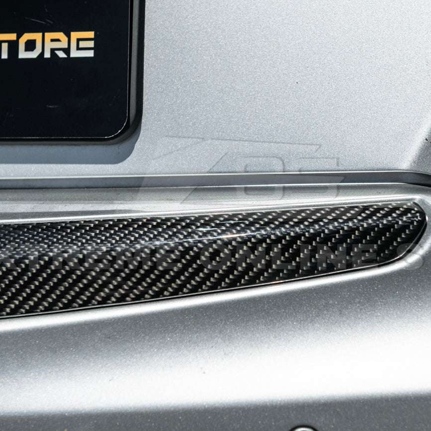 2013-18 Cadillac ATS ATS-V Sedan DRY CARBON FIBER Rear Trunk Applique Insert Trim