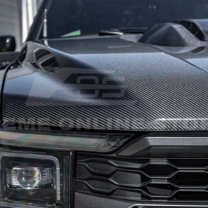 2021-Up F-150 Raptor Carbon Fiber Hood Cover