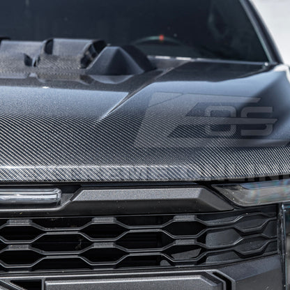 2021-Up F-150 Raptor Carbon Fiber Hood Cover