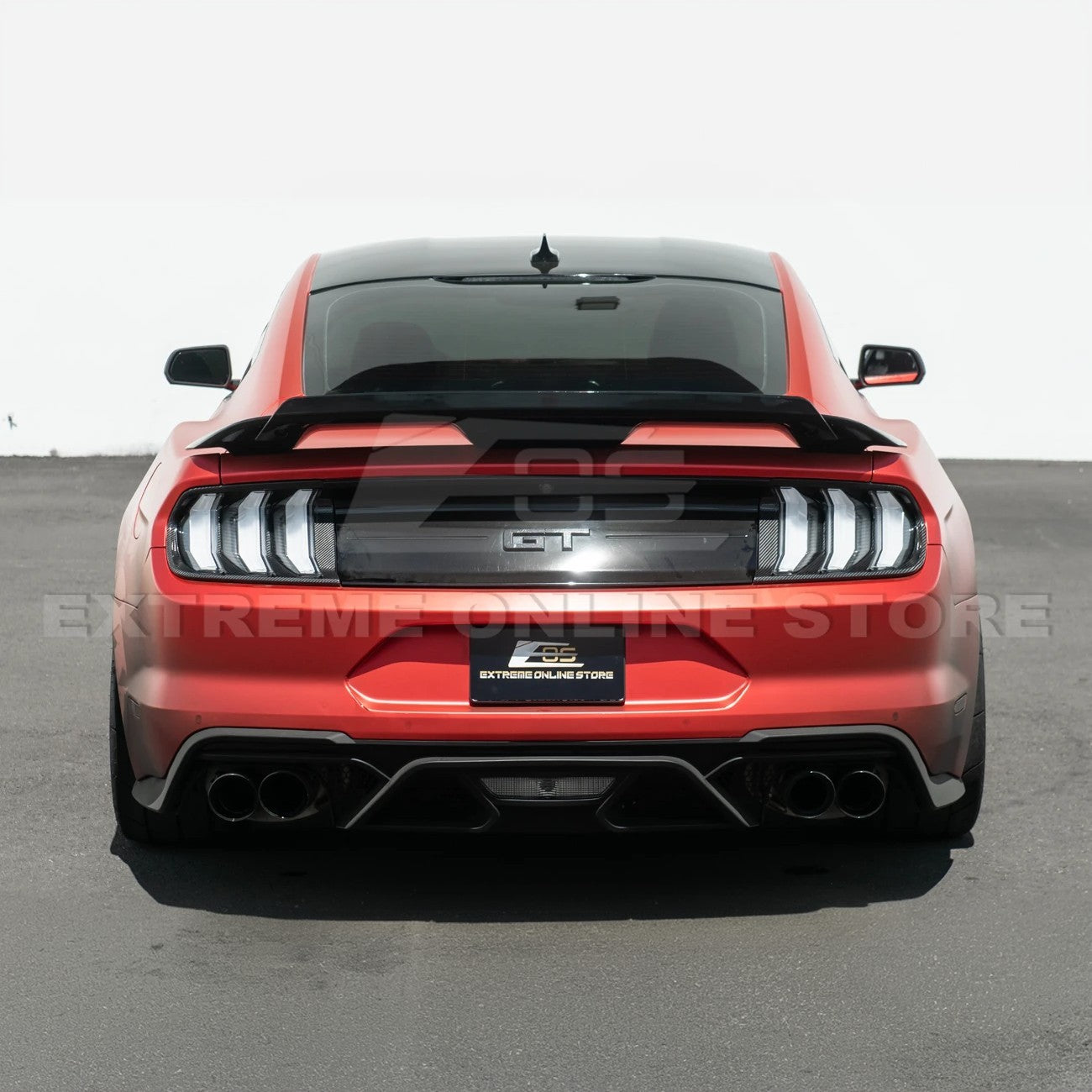 2018-23 Ford Mustang DRY CARBON FIBER Rear Tail Light Trim Bezel Cover Pair