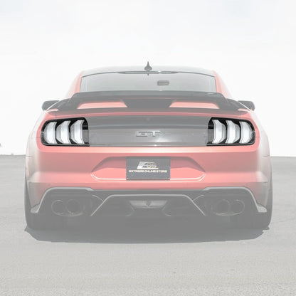2018-23 Ford Mustang DRY CARBON FIBER Rear Tail Light Trim Bezel Cover Pair