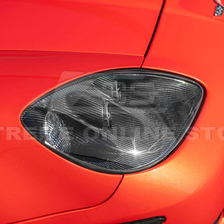 2005-13 Corvette C6 Replacment DRY CARBON FIBER Headlights Housing
