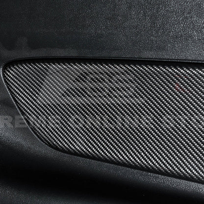 2015-23 Ford Mustang DRY CARBON FIBER Rear Seat Decorative Board Cover