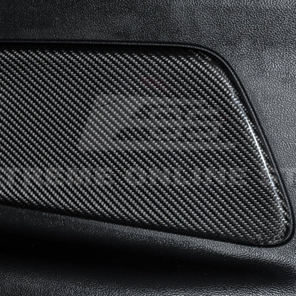 2015-23 Ford Mustang DRY CARBON FIBER Rear Seat Decorative Board Cover