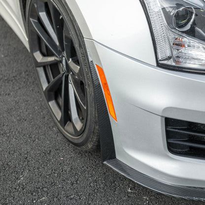 2016-19 Cadillac ATS-V Track Package Dry carbon Fiber Front Lip & Side Wheel Arch