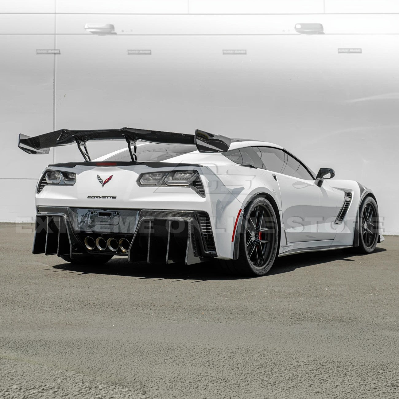 Corvette C7 ZR1 ZTK Conversion Extended Rear Spoiler High Wing