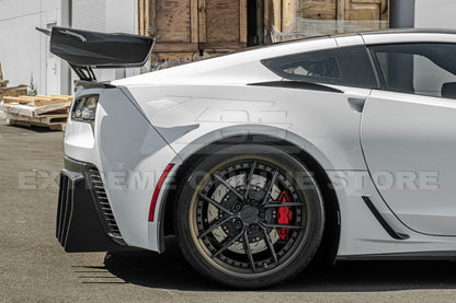 Corvette C7 Track Package Rear Bumper Finned Diffuser