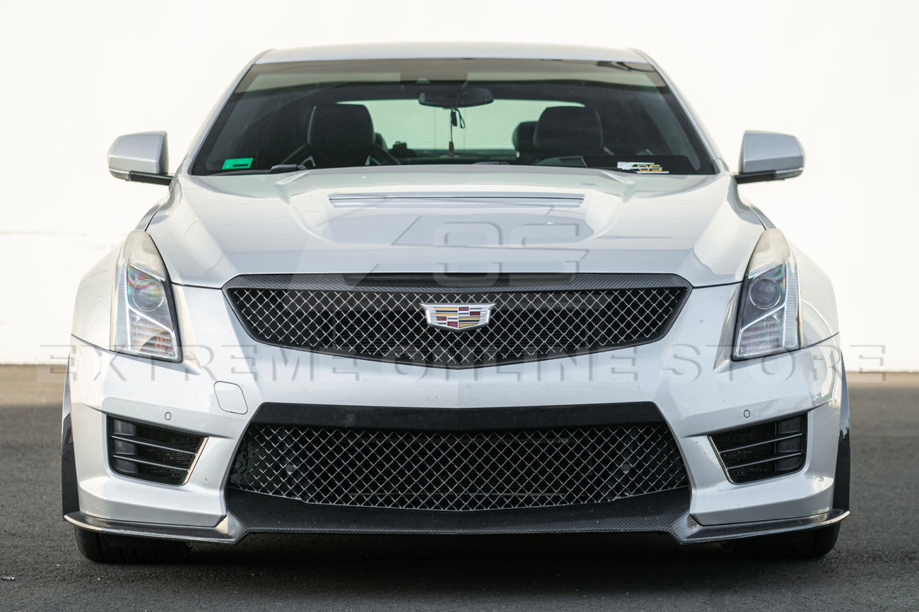 2016-19 Cadillac ATS-V Track Package Dry carbon Fiber Front Lip & Side Wheel Arch