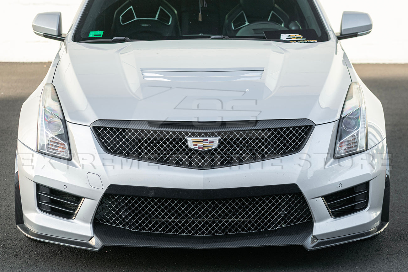 2016-19 Cadillac ATS-V Track Package Dry carbon Fiber Front Lip & Side Wheel Arch
