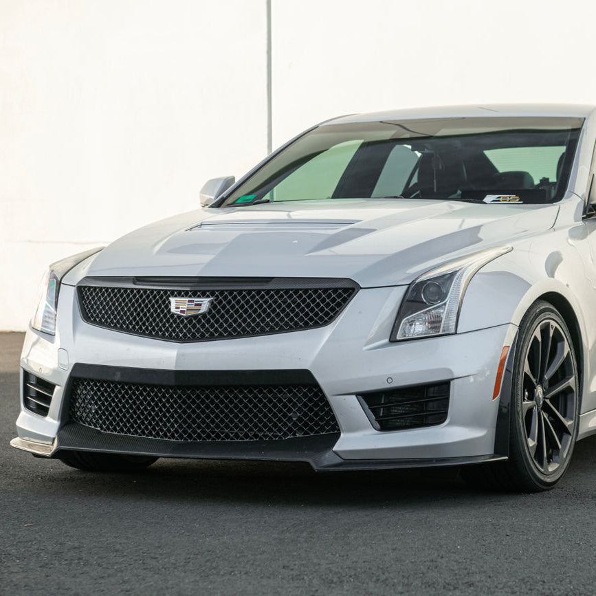 2016-19 Cadillac ATS-V Track Package Dry carbon Fiber Front Lip & Side Wheel Arch