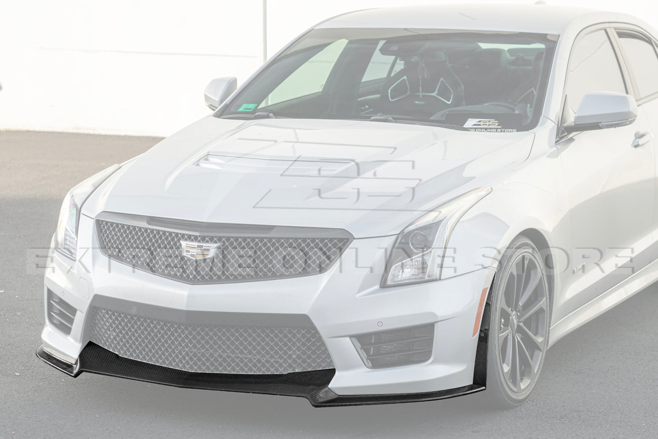 2016-19 Cadillac ATS-V Track Package Dry carbon Fiber Front Lip & Side Wheel Arch