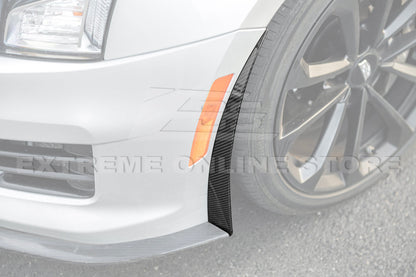 2016-19 Cadillac ATS-V Track Package Dry carbon Fiber Front Lip & Side Wheel Arch
