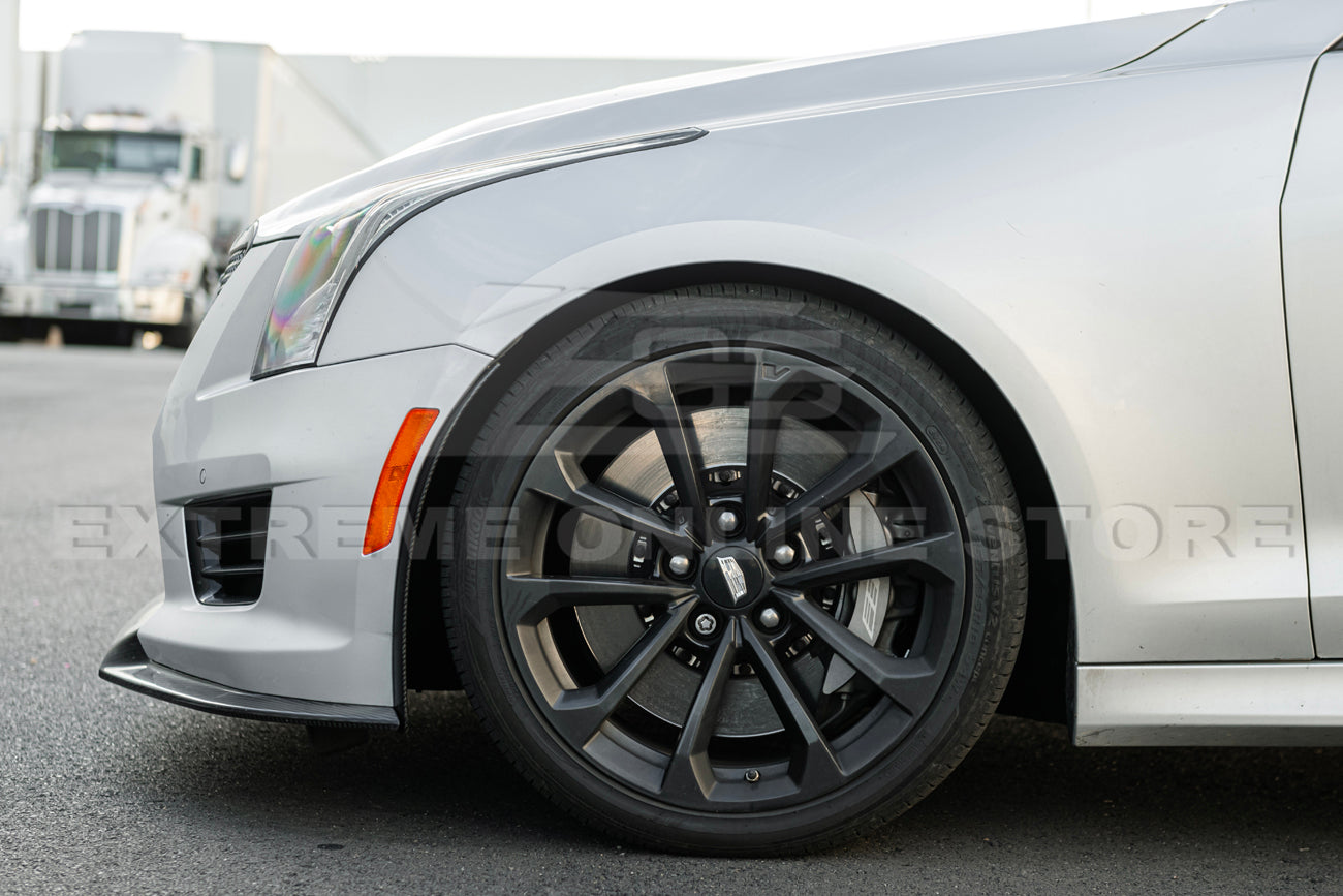 2016-19 Cadillac ATS-V Track Package Dry carbon Fiber Front Lip & Side Wheel Arch
