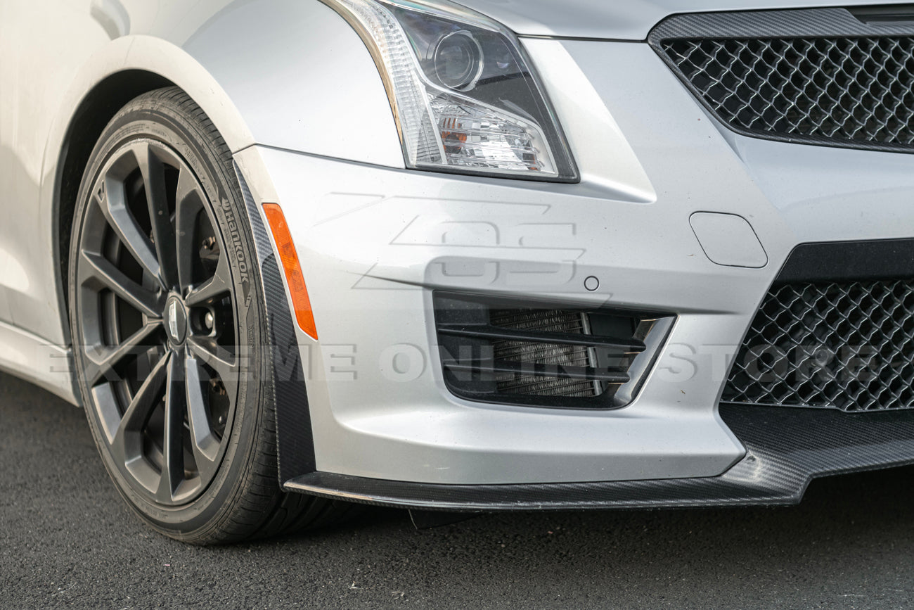 2016-19 Cadillac ATS-V Track Package Dry carbon Fiber Front Lip & Side Wheel Arch