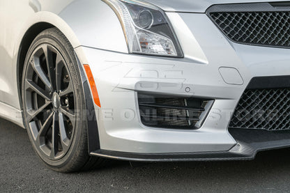 2016-19 Cadillac ATS-V Track Package Dry carbon Fiber Front Lip & Side Wheel Arch