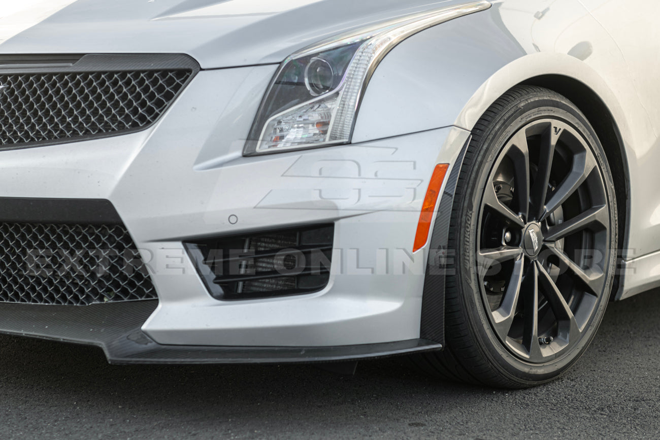 2016-19 Cadillac ATS-V Track Package Dry carbon Fiber Front Lip & Side Wheel Arch