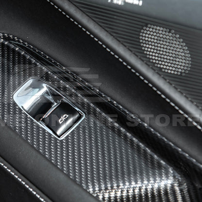 Corvette C8 Coupe DRY CARBON FIBER Side Window Switch Control Panel Cover