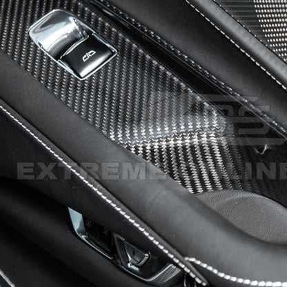 Corvette C8 Coupe DRY CARBON FIBER Side Window Switch Control Panel Cover