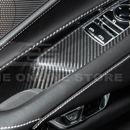 Corvette C8 Coupe DRY CARBON FIBER Side Window Switch Control Panel Cover