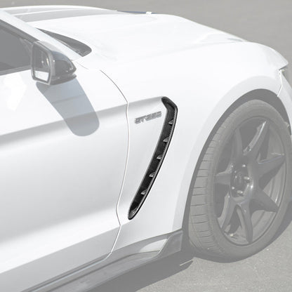2015-20 Ford Mustang DRY Carbon Fiber Front Side Fender Vent Cover
