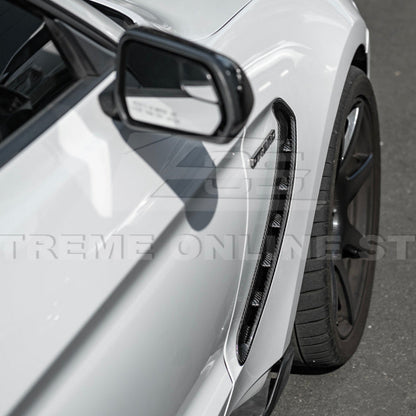 2015-20 Ford Mustang DRY Carbon Fiber Front Side Fender Vent Cover