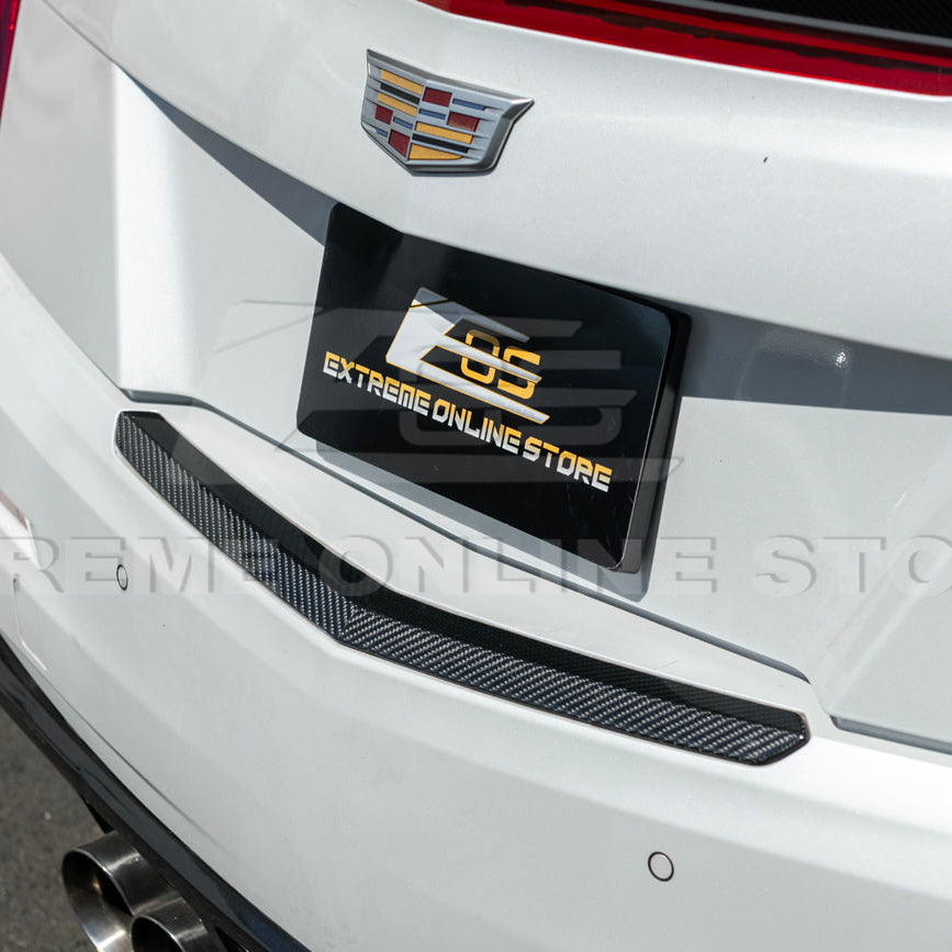 2015-19 Cadillac ATS ATS-V DRY CARBON FIBER Rear Trunk Applique Insert Trim