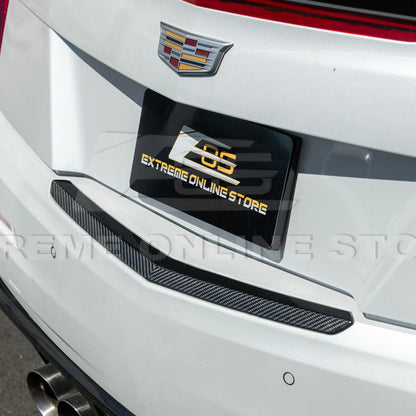 2015-19 Cadillac ATS ATS-V DRY CARBON FIBER Rear Trunk Applique Insert Trim