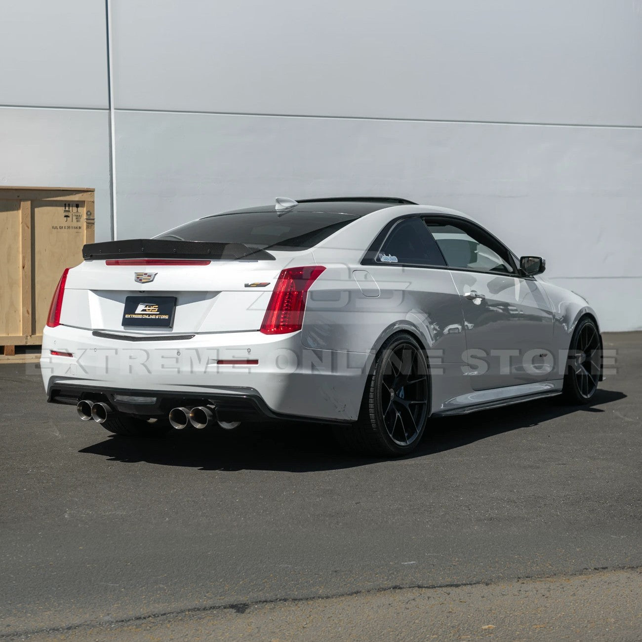 2015-19 Cadillac ATS ATS-V DRY CARBON FIBER Rear Trunk Applique Insert Trim