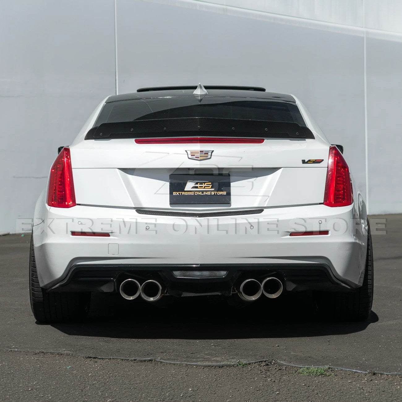2015-19 Cadillac ATS ATS-V DRY CARBON FIBER Rear Trunk Applique Insert Trim