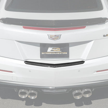 2015-19 Cadillac ATS ATS-V DRY CARBON FIBER Rear Trunk Applique Insert Trim