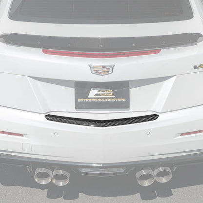 2015-19 Cadillac ATS ATS-V DRY CARBON FIBER Rear Trunk Applique Insert Trim