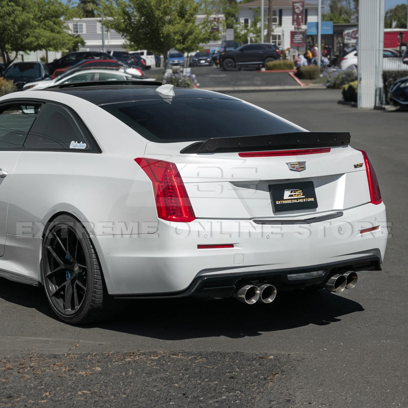 2015-19 Cadillac ATS ATS-V DRY CARBON FIBER Rear Trunk Applique Insert Trim