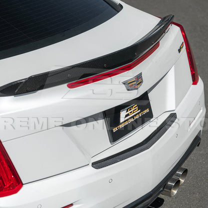 2015-19 Cadillac ATS ATS-V DRY CARBON FIBER Rear Trunk Applique Insert Trim