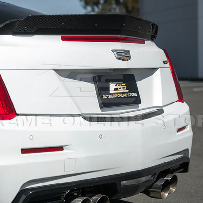 2015-19 Cadillac ATS ATS-V DRY CARBON FIBER Rear Trunk Applique Insert Trim
