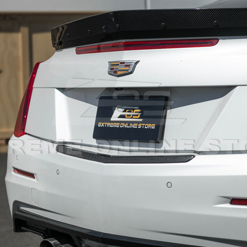 2015-19 Cadillac ATS ATS-V DRY CARBON FIBER Rear Trunk Applique Insert Trim