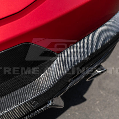 2024+ Ford Mustang GT Style Dry Carbon Fiber Rear Bumper Diffuser