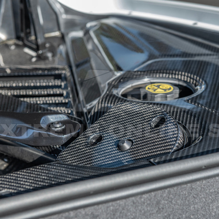 Chevrolet Corvette C8 DRY CARBON FIBER Engine Bay Struct Covers