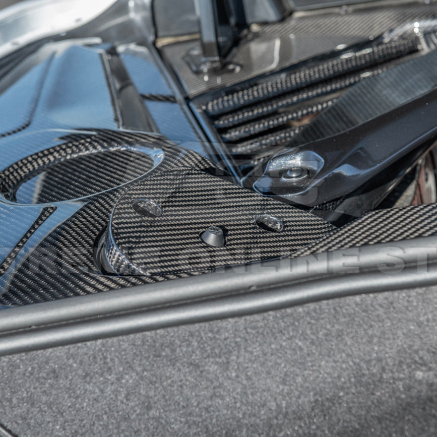 Chevrolet Corvette C8 DRY CARBON FIBER Engine Bay Struct Covers