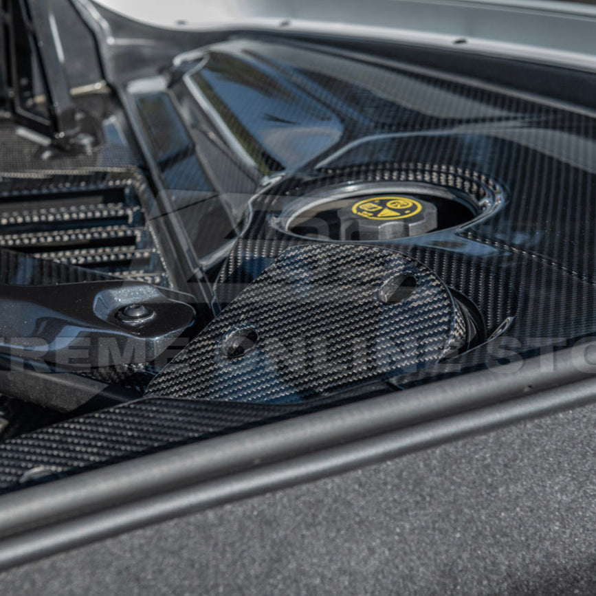 Chevrolet Corvette C8 DRY CARBON FIBER Engine Bay Struct Covers