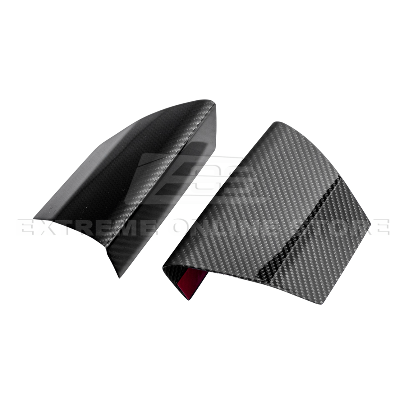 2015-20 Ford Mustang Shelby GT350 DRY Carbon Fiber Front Upper Grille Inserts Pair