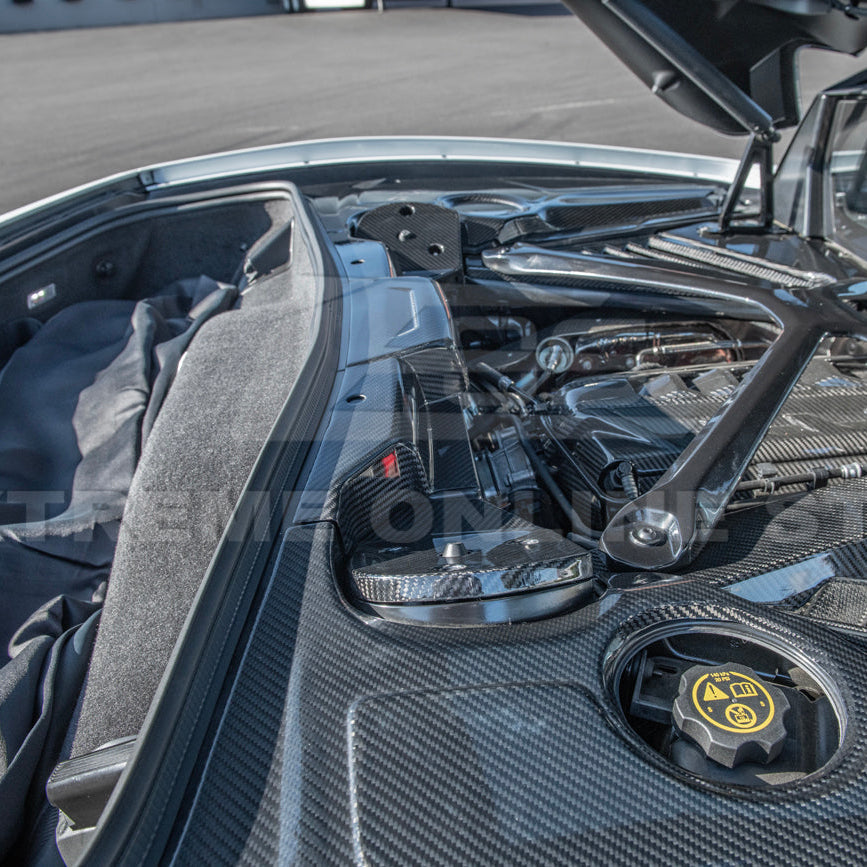 Chevrolet Corvette C8 DRY CARBON FIBER Engine Bay Struct Covers