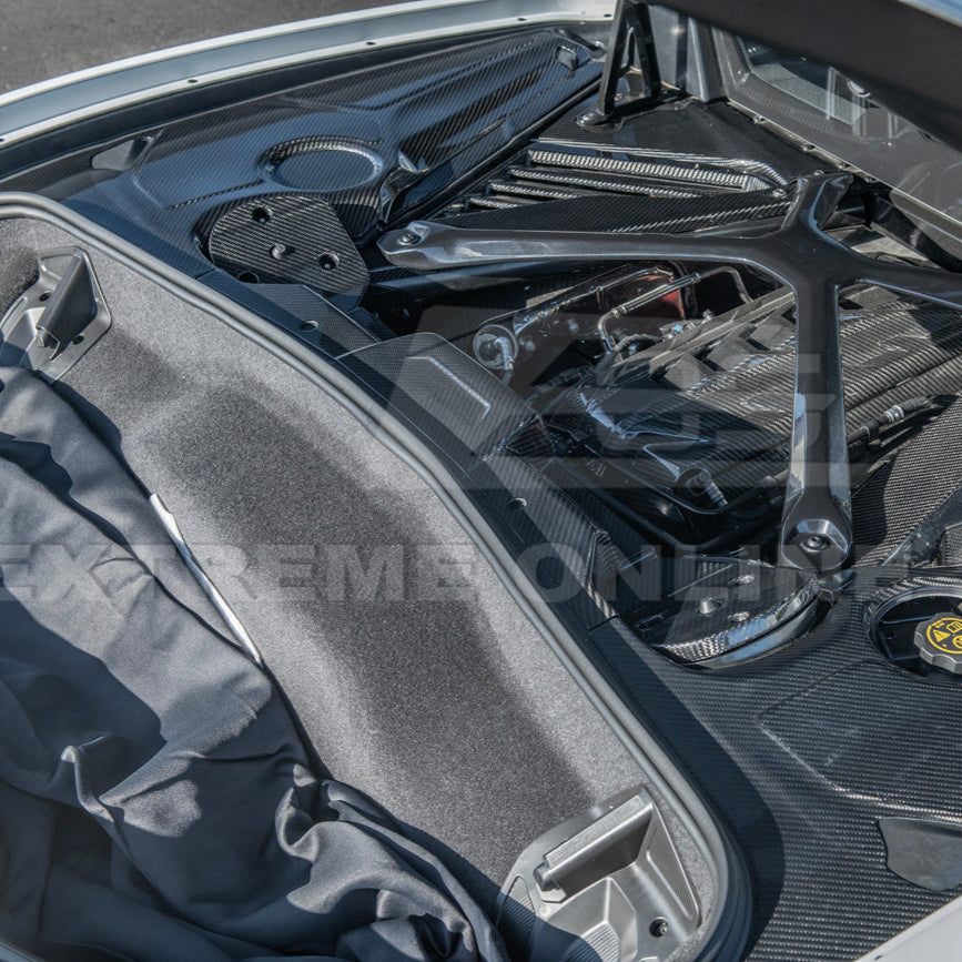 Chevrolet Corvette C8 DRY CARBON FIBER Engine Bay Struct Covers