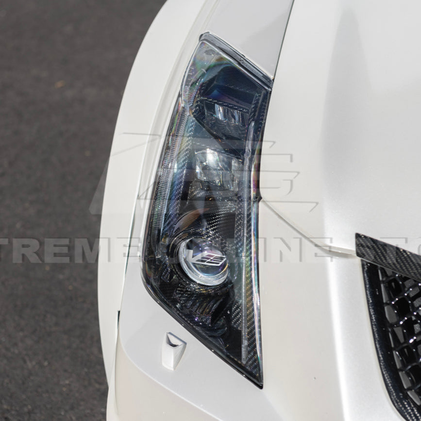 2009-15 CTS-V Dry Carbon Fiber Headlights Internal Lens Cover