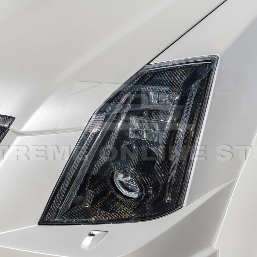 2009-15 CTS-V Dry Carbon Fiber Headlights Internal Lens Cover