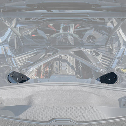 Chevrolet Corvette C8 DRY CARBON FIBER Engine Bay Struct Covers