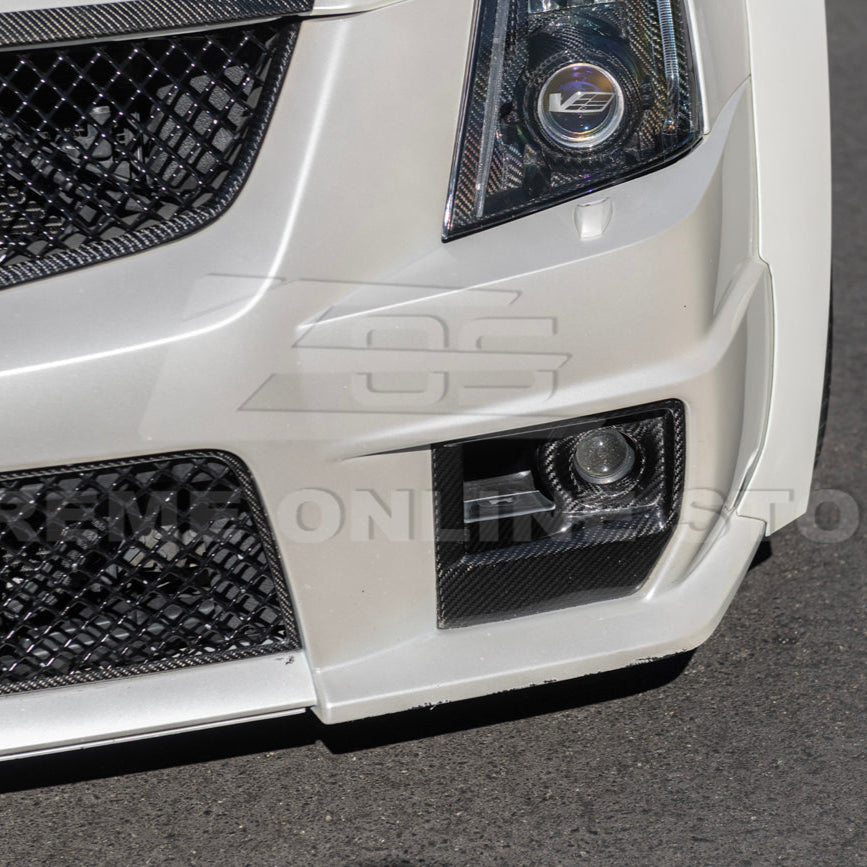 2009-15 Cadillac CTS-V Dry Carbon Fiber Front Fog Light Cover