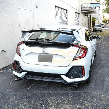 2016-21 Honda Civic Hatchback Type R Conversion Rear Spoiler W/ Mugen Style Roof Spoiler